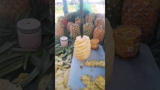 Pineapple Cutting | indian style of pineapple cut #pineapple #streetfruit #shorts