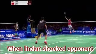 When lindan shocked opponent - Badminton Legend