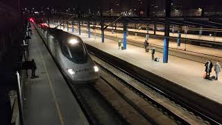 Renfe S-112 AVE doble composición llegando a Lleida Pirineus