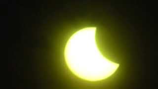 Неполное солнечное затмение.20.03.2015г. г.Братск solar eclipse Bratsk Russia