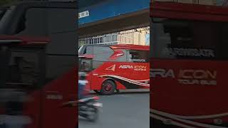 Bus Agra Mas&Bus Rana Jaya|| exit Tol Cikarang Barat #busmania #shortvideo #bus #business #agramas