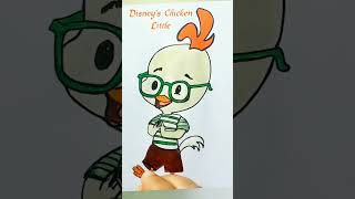 #disney #chicken #little #coloring #ytshorts #drawing #pencildrawing