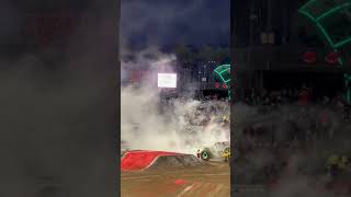 Grave Digger EXPLODES into Flames at Oracle Park! *2024 Monster Jam*