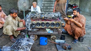 Rebuilding a Dump Truck Seized Engine || Seized Engine Full Restoration || Rebuilding Diesel Engine