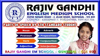 Parts Of Speech by 4th Standard Student