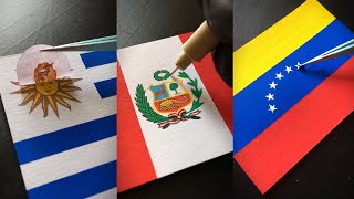 South American Flags Drawing Collection 🌎 Part 1