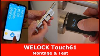 WELOCK Touch61 Fingerabdruck Türschloss || Montage & Test