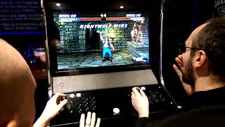 Steve winning at Mortal Kombat