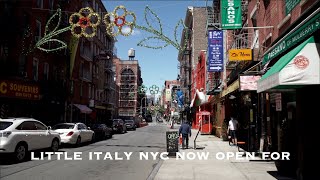 Amazing Little Italy in N.Y.C. early afternoon in 4K and 3D sound (binaural audio)