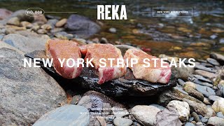 HOW TO Cook a New York Strip Steak by a River | EP 008