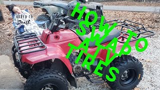 How to SWAP ATV tires on a budget