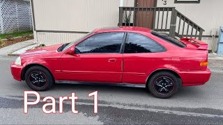 HONDA CIVIC CAR FLIP ATTEMPT *PART 1*