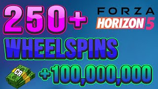 Opening 250+ Wheelspins on Forza Horizon 5 (~100,000,000 CR Profit)