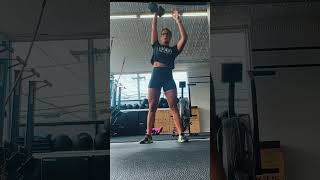 35lb dumbbell snatches #crossfit #crossfitmom #fitness