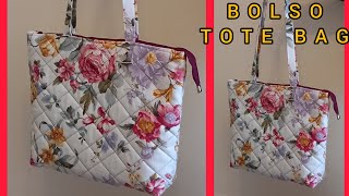 BOLSO TOTE BAG ,CON CREMALLERA