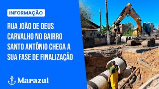 Rua João de Deus Carvalho no bairro Santo Antônio chega a sua fase de finalização