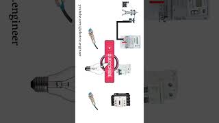 Contactor Control Wiring with 2 wire Sensor Sensor Connection  #electrical #wiresand#electrician