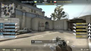 CS:GO US V Astana Dragons Dust2 ESEA Invite Season 15 Europe