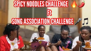 Extremely Spicy Noodles and Song Association Challenge with my sisters| Fun Game Night| YAA DODOUWA