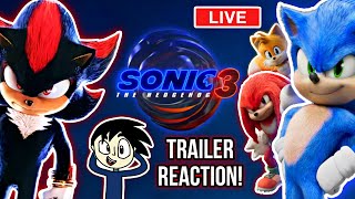 *LIVE REACTION* Sonic The Hedgehog 3 Trailer Reaction With The Discord Server!