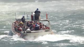 Boat trip near San Martin Waterfall in Iguazu Falls