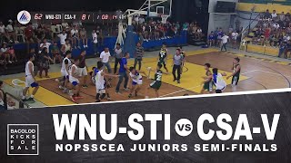 FULL HIGHLIGHTS WNU STI vs CSAV NOPSSCEA Juniors Semi-Finals