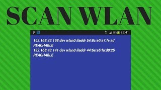 ANDROID TUTORIAL - Scan WLAN for clients