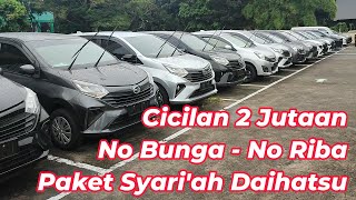 Paket Syariah Daihatsu SIGRA. Cicilan 2 Jutaan. No Bunga - No Riba. Dp Ringan Asal Berkah.