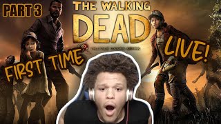 🔴LIVE ITS GETTING GOOD!!! TELLTALE THE WALKING DEAD PART 3!