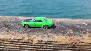 Thought I would leave the sound. So you could hear the wind. The Traveling Dodge Challenger #diecast