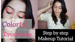 Makeup tutorial || colorful Eye Make-Up #latestmakeup #makeup #festivemakeup #trendingmakeup