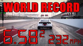 FASTEST GTR IN THE WORLD!!! NEW AWD WORLD RECORD 6.58 @ 232MPH