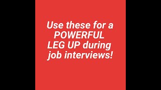 How INTENT and BODY LANGUAGE can give you a POWERFUL LEG UP during interviews!