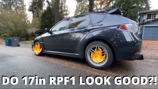 17in Enkei RPF1s - Subaru WRX Hatchback ...