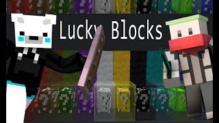 😨Minecraft: ¡¡EMPEZAMOS FUERTE!!😀 |🌈 Lucky Blocks De colores  🌈🌈Epic Carrera 🌈