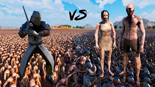 60,000 CRUSADERS HEAVY KNIGHT  vs 300,000 ZOMBIES | Ultimate Epic Battle Simulator 2