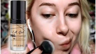 La Girl Pro Hd Foundation Review and Demo