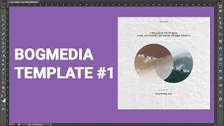 BogMEDIA template #1 | Бесплатный шаблон Adobe Photoshop