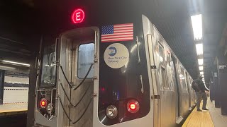 Jamaica Center Bound (E) entering & leaving queens plaza