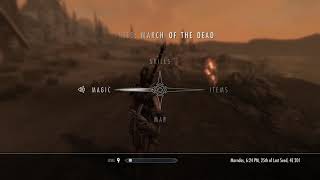 Skyrim Gameplay Captain Veleth kill ash spawn march of the dead mission