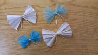 Face mask crafts | Bow making using face mask | best out of waste