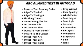 Arc Aligned Text Command In Autocad