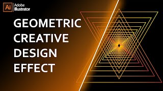 How to Create Geometric Creative Design in Illustrator | Illustrator Tutorial