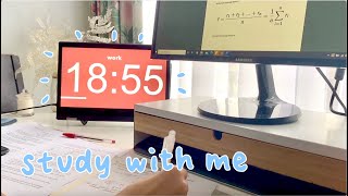 study with me with lofi music (2 hr) | Pomodoro Method 25 mins study + 5 mins rest