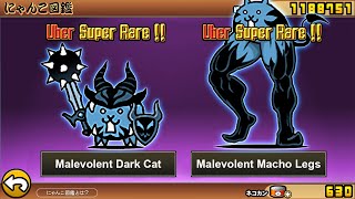 The Battle Cats - Malevolent Dark Cat & Malevolent Macho Legs (UNIT)