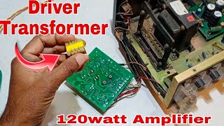 120 watt Amplifier Driver Transformer Checking