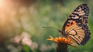 Mesmerizing 4K Butterfly Portrait: Serene Beauty in 5 Seconds | Copyright-Free 🦋