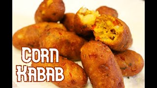 Corn Kabab | Corn Cutlet Recipe | Crispy corn cutlet recipe | party appetizer