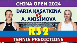 Kasatkina vs Anisimova | China Open 2024