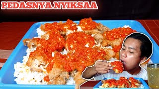 MUKBANG AYAM GEPREK LEVEL TERPEDASS||MAKAN AYAM GEPREK LEVEL TERPEDAS